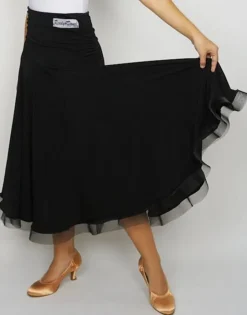 Sort standard nederdel til piger - Ready4dance