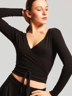 Sort Tempsdanse Crossover top