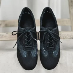Sort trænings dansesko vario pro glitter