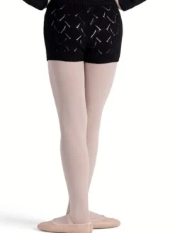 Sorte bomulds strik shorts til piger Bloch