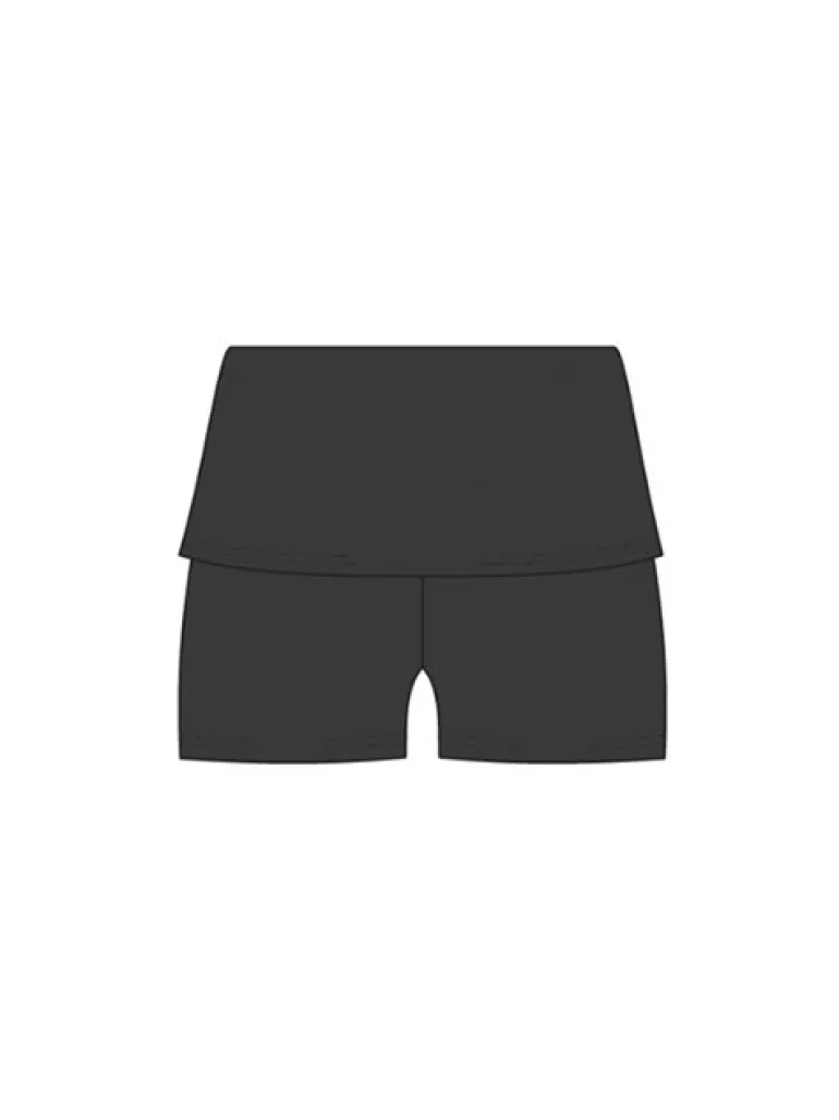 Sorte strik shorts til teen og damer Wear Moi