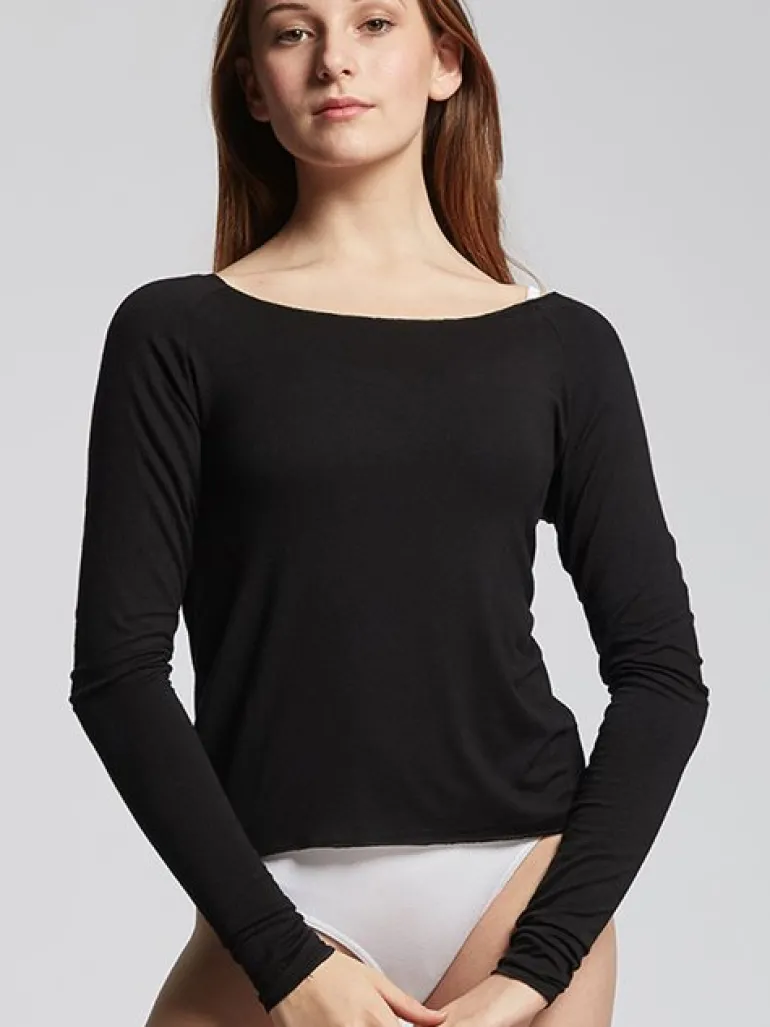 Temps danse sort bambus yogabluse