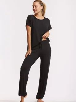 Temps danse sort bambus yogabluse