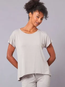 Tempsdanse latte farvet blød bambus t-shirt