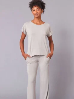 Tempsdanse latte farvet blød bambus t-shirt