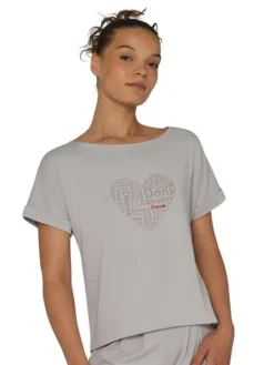Tempsdanse lys viscose t-shirt til dans med logo