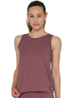 Tempsdanse smuk dæmpet rødbrun tanktop til damer