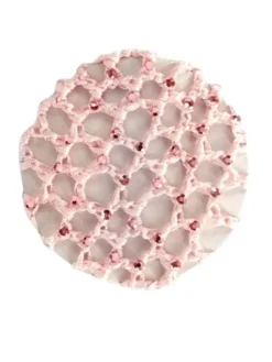 Wear Moi hårnet i hæklet rosa strik med flotte sten