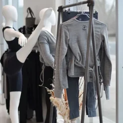 Wearmoi grå slå om overdel ballet og gymnastik