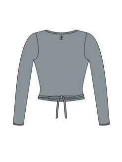 Wearmoi grå slå om overdel ballet og gymnastik