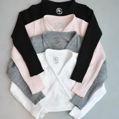 Wearmoi hvid slå om overdel piger ballet/gymnastik