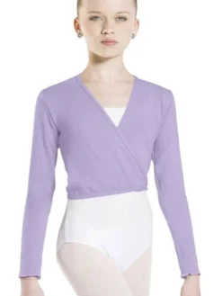 Wearmoi lilla slå om overdel børn ballet/gymnastik