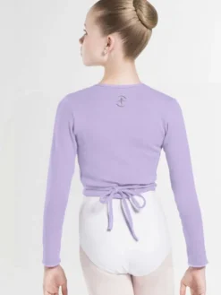 Wearmoi lilla slå om overdel børn ballet/gymnastik